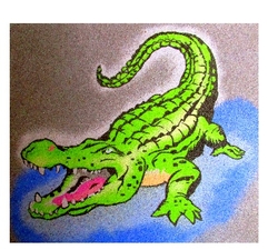 Šablona na pískový obrázek - Krokodýl