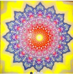 Šablona na pískový obrázek - perská mandala