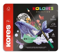 Kores trojhranné pastelky Kolores Selection 24 ks - kopie